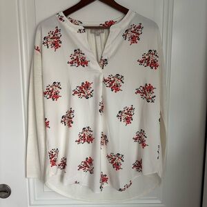 {LOFT} Floral Blouse NWOT